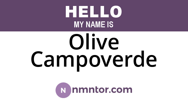 Olive Campoverde