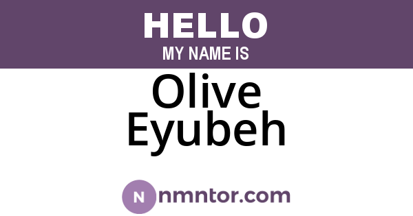 Olive Eyubeh
