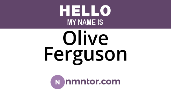 Olive Ferguson