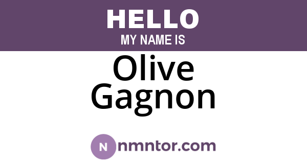 Olive Gagnon