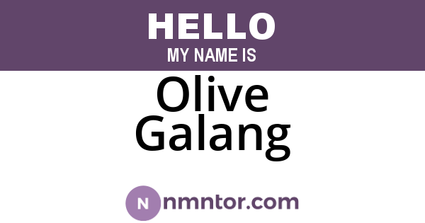 Olive Galang