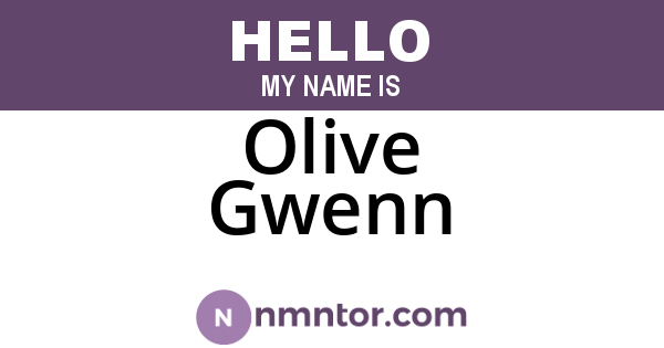 Olive Gwenn