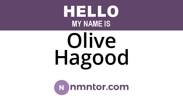 Olive Hagood