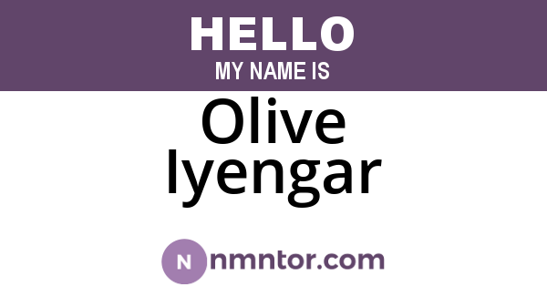 Olive Iyengar