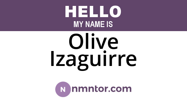 Olive Izaguirre
