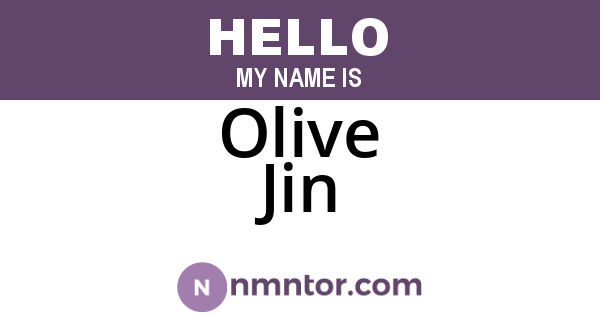 Olive Jin