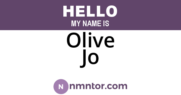 Olive Jo