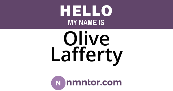 Olive Lafferty