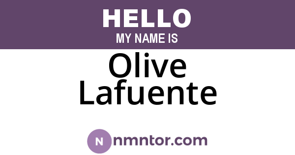 Olive Lafuente
