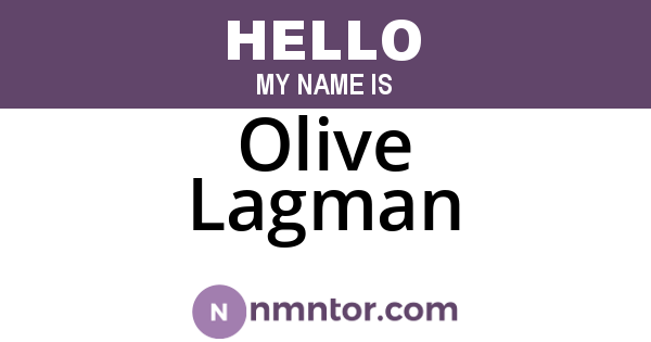 Olive Lagman