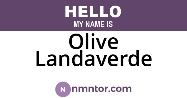 Olive Landaverde