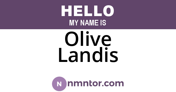 Olive Landis
