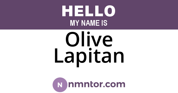 Olive Lapitan