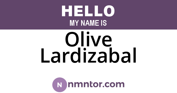 Olive Lardizabal