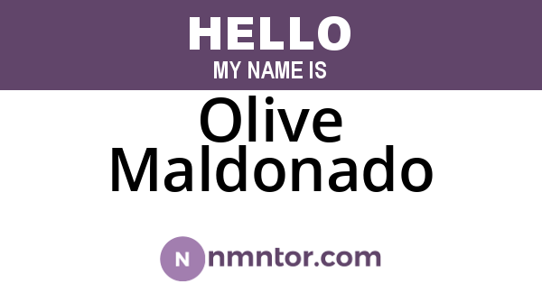 Olive Maldonado