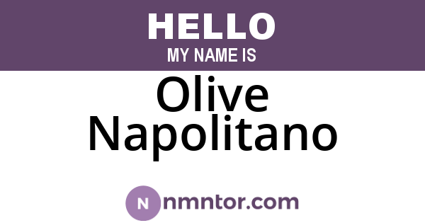 Olive Napolitano