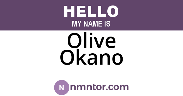 Olive Okano