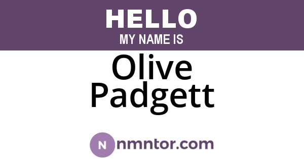 Olive Padgett