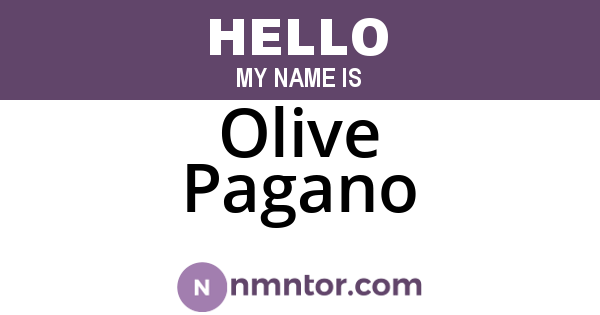 Olive Pagano