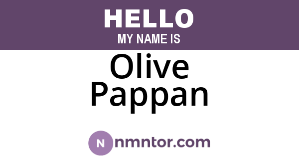 Olive Pappan