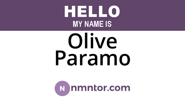 Olive Paramo