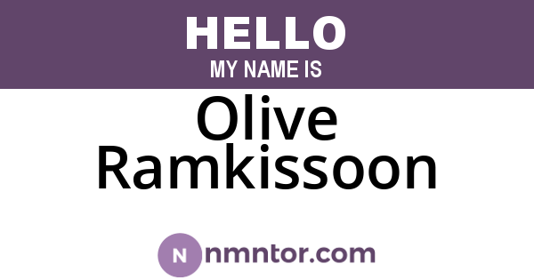 Olive Ramkissoon