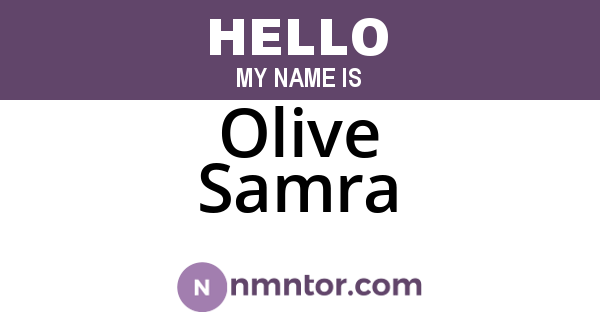 Olive Samra