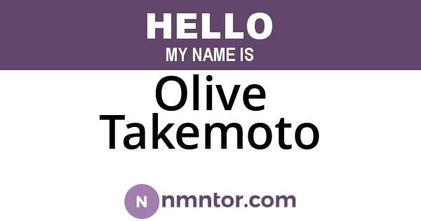 Olive Takemoto