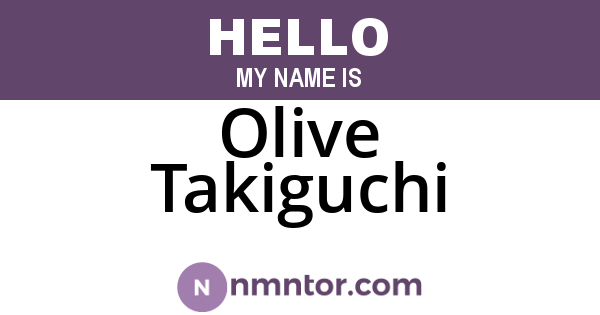 Olive Takiguchi