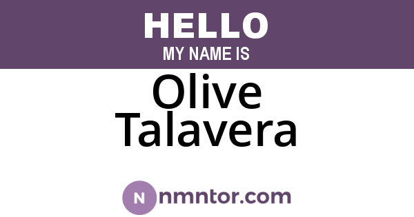 Olive Talavera