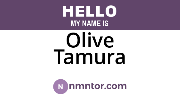 Olive Tamura