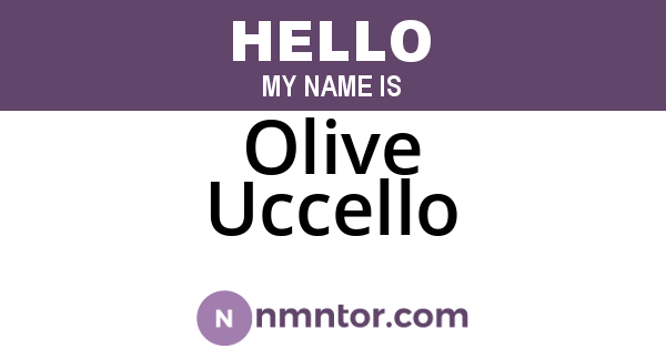 Olive Uccello