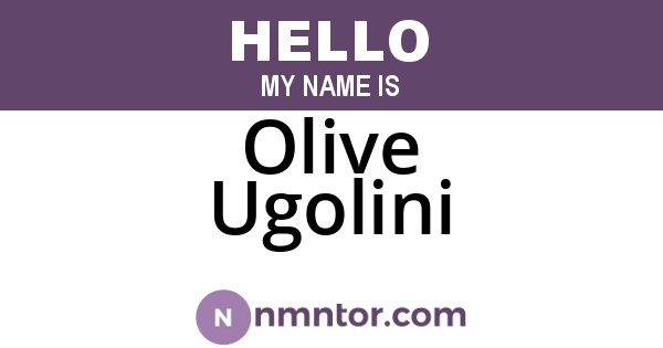 Olive Ugolini