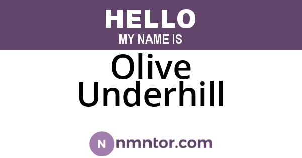 Olive Underhill