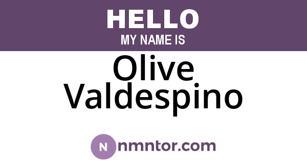 Olive Valdespino