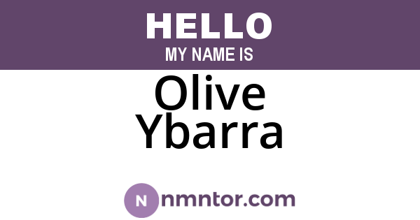 Olive Ybarra