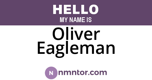 Oliver Eagleman