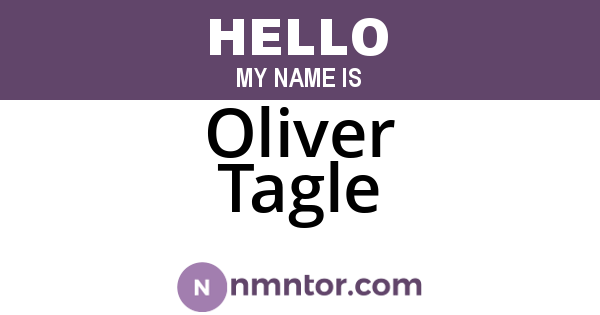 Oliver Tagle