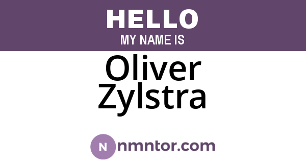 Oliver Zylstra
