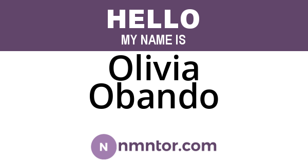 Olivia Obando