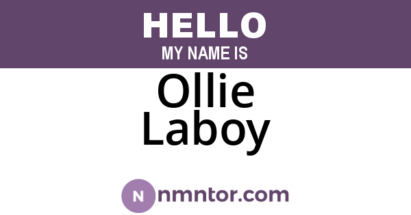 Ollie Laboy