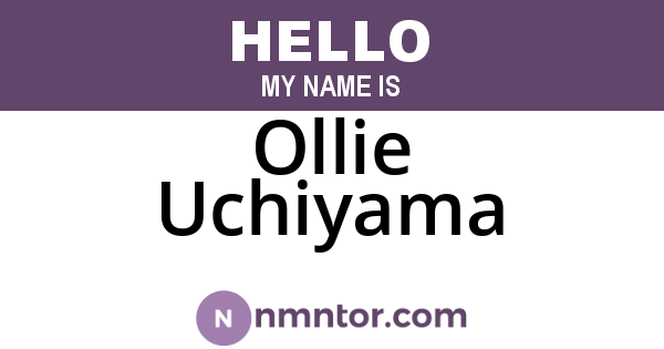 Ollie Uchiyama