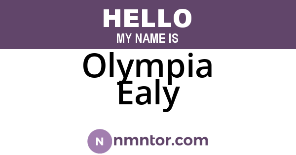 Olympia Ealy