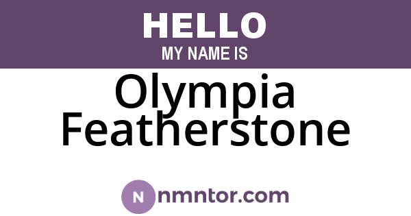 Olympia Featherstone