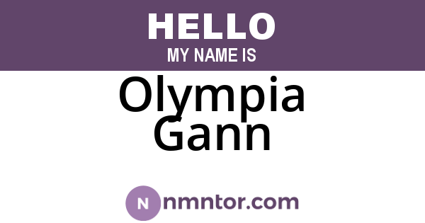 Olympia Gann