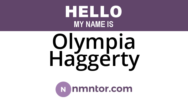Olympia Haggerty