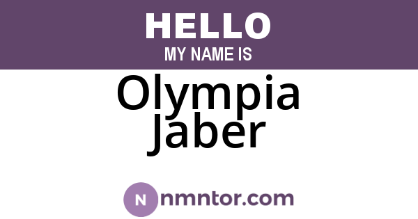 Olympia Jaber