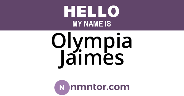 Olympia Jaimes