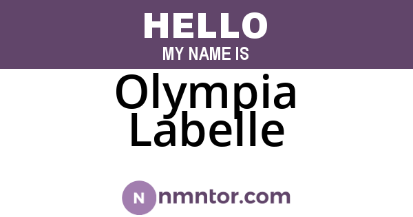 Olympia Labelle