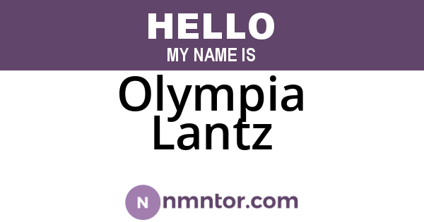 Olympia Lantz